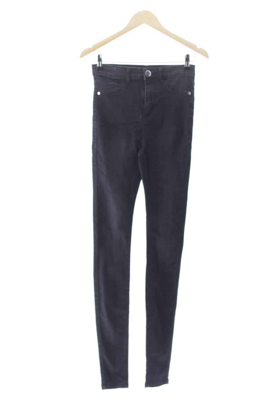 Jeans Boohoo de la taille 38, de couleur noir de denim