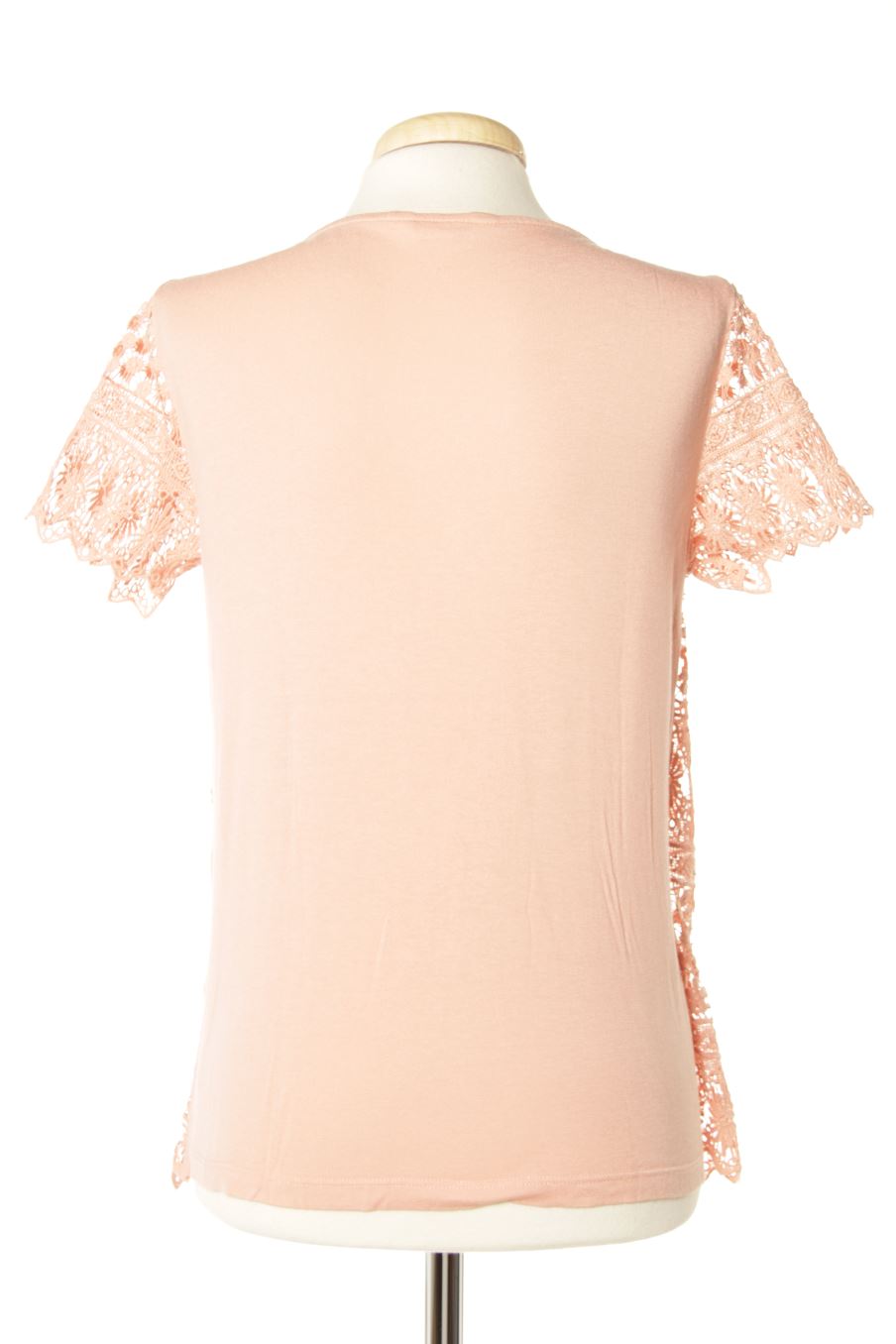 Blouse à manches courtes Naf Naf de la taille M, de couleur rose