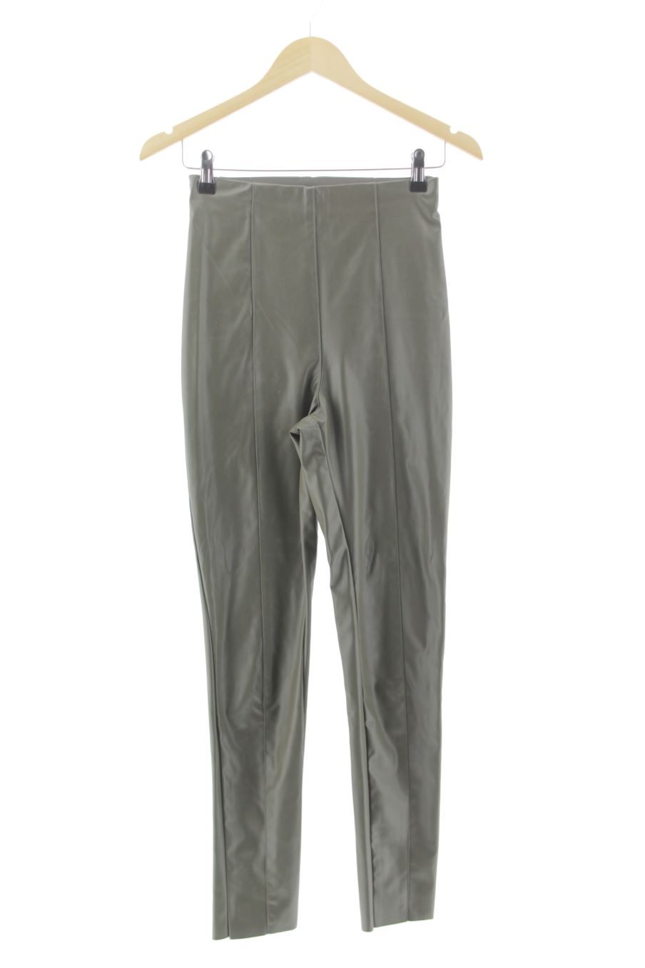 Pantalón de H&M de la talla 36, de color verde de sintético