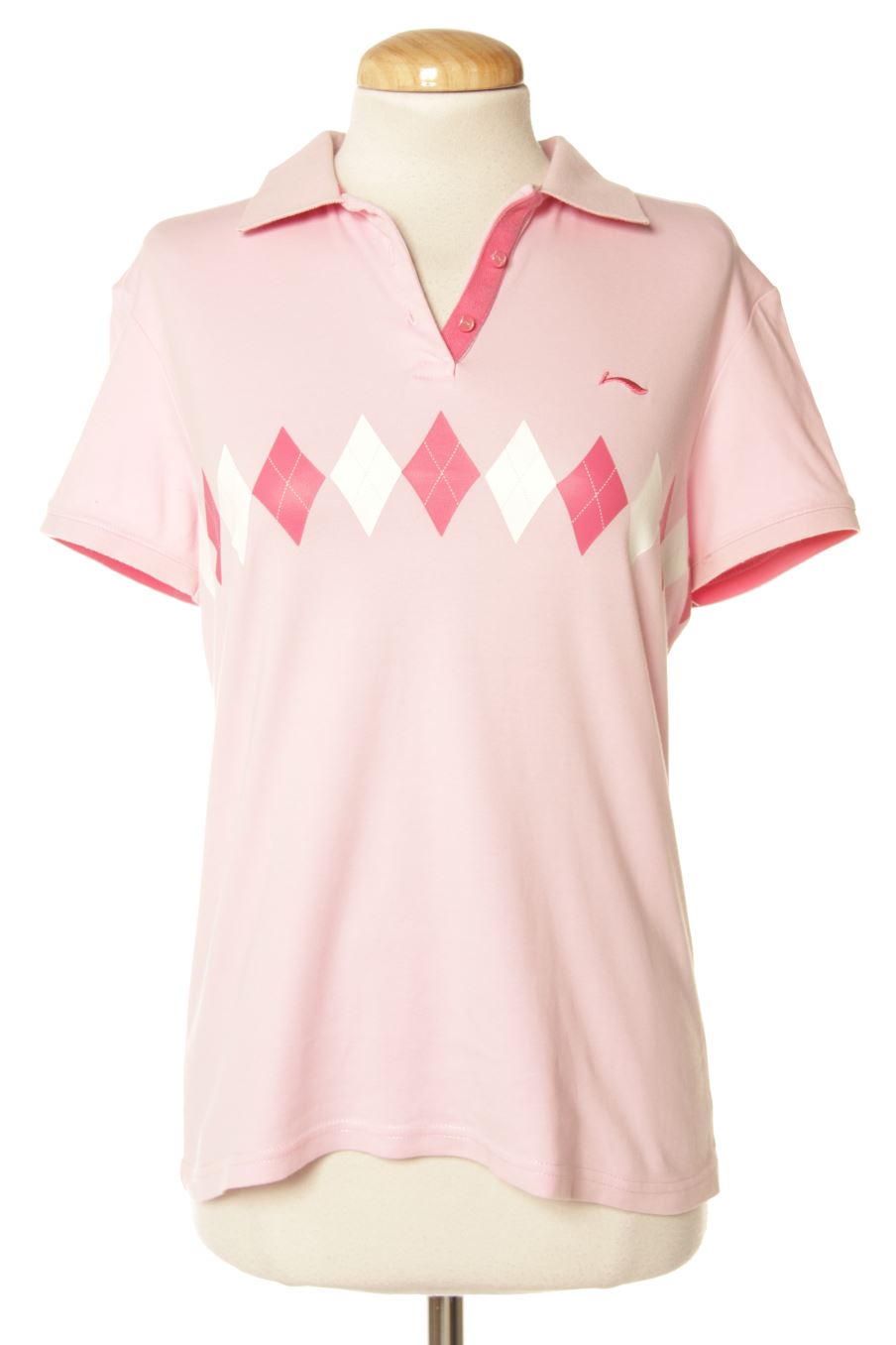 Poloshirt von Li-Ning Größe M, Farbe Rosa, für