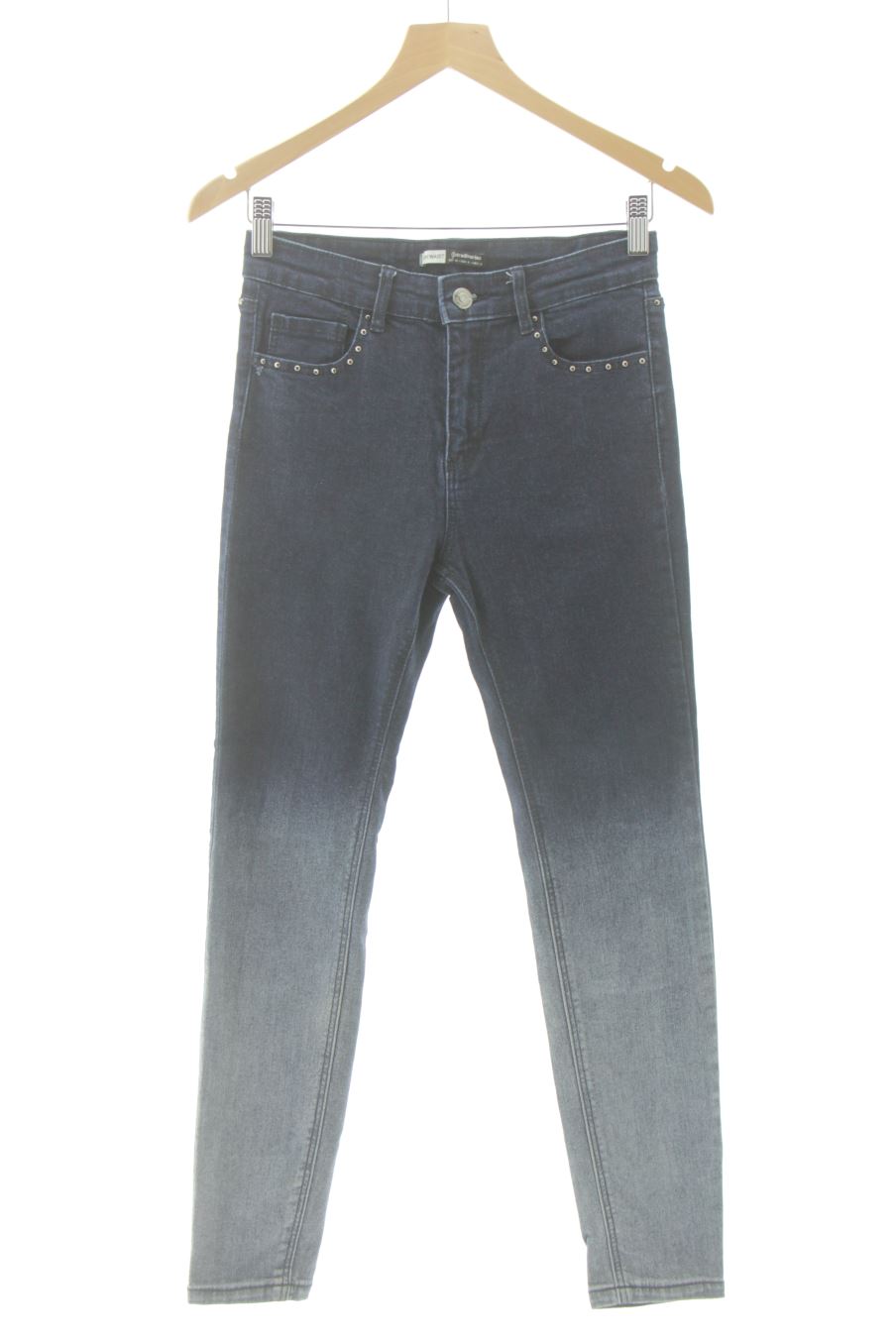 Jeans Stradivarius de la taille 36, de couleur bleu de denim