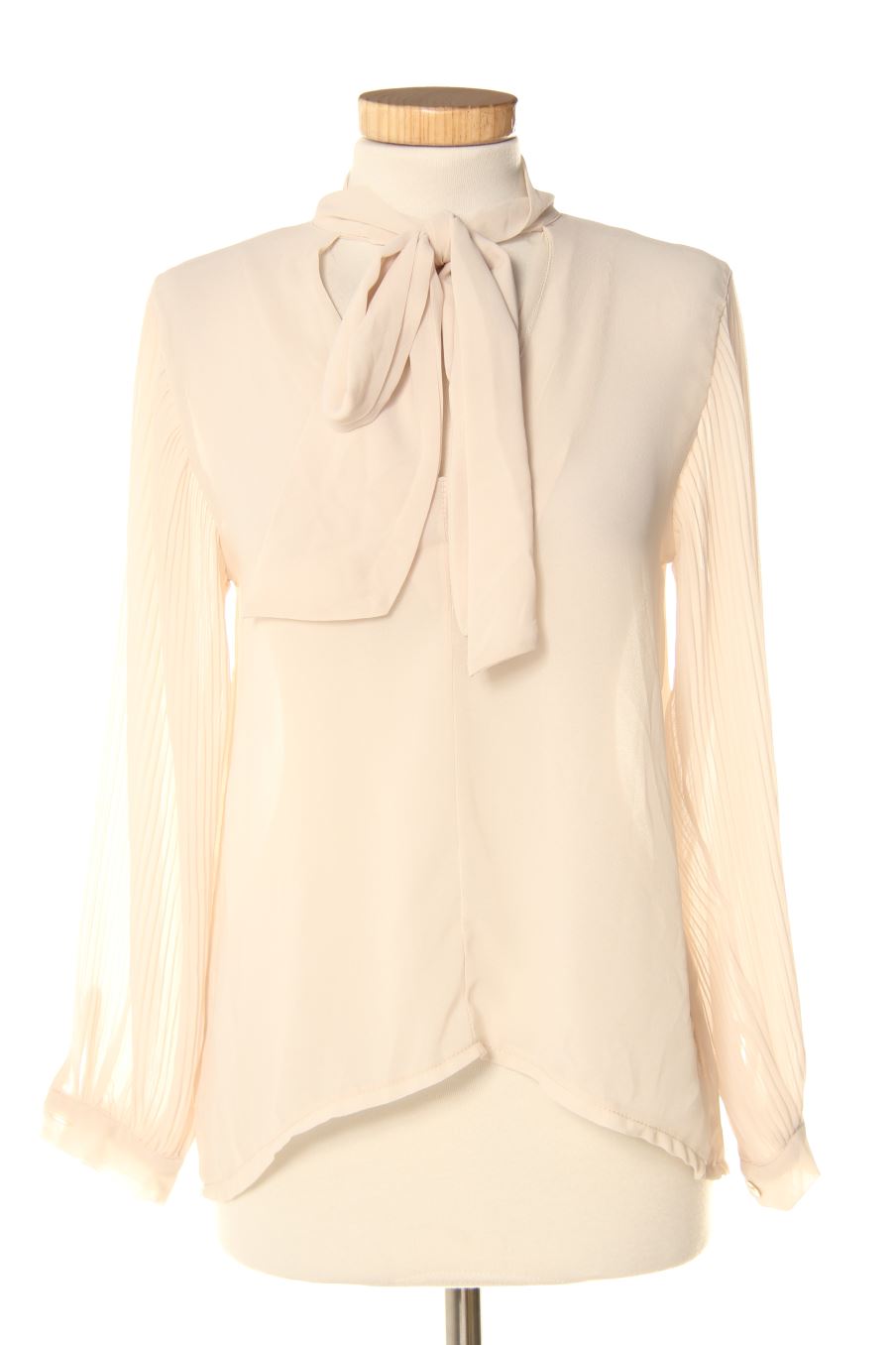 Blusa de manga larga de ameé de la talla Única, de color beige