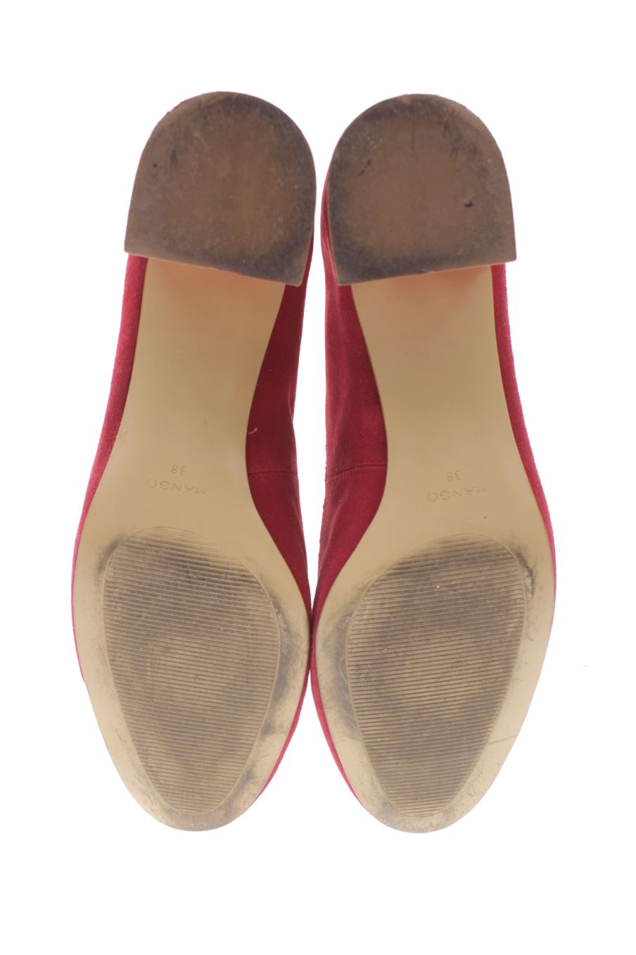 Zapatos de tacon de Mango de la talla 38, de color rojo de