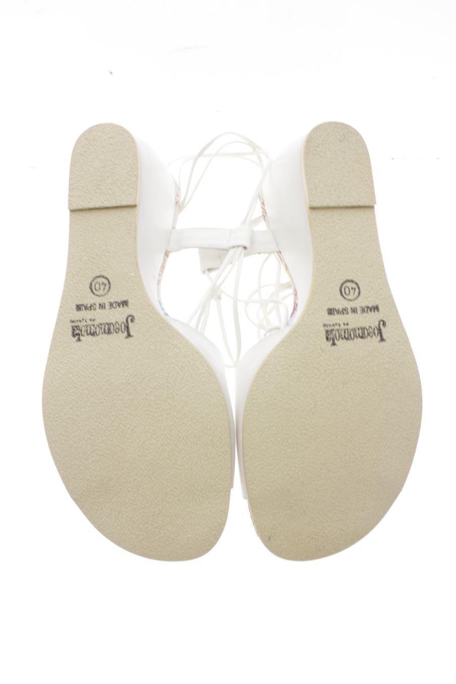 Plataformas de JOCOMOMOLA de la talla 40, de color blanco de