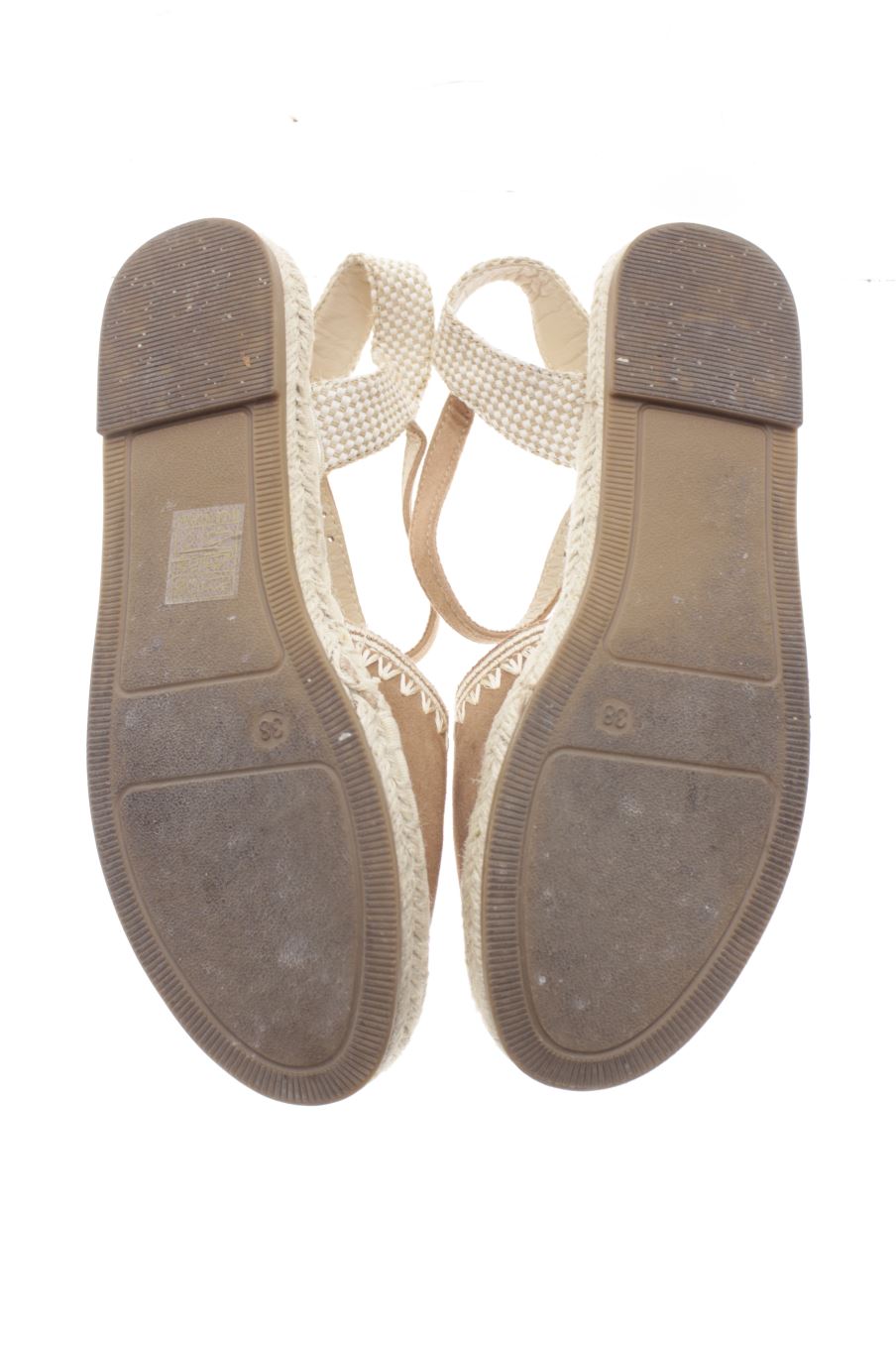 Sandalias planas de PERCENTIL de la talla 38, de color marrón de