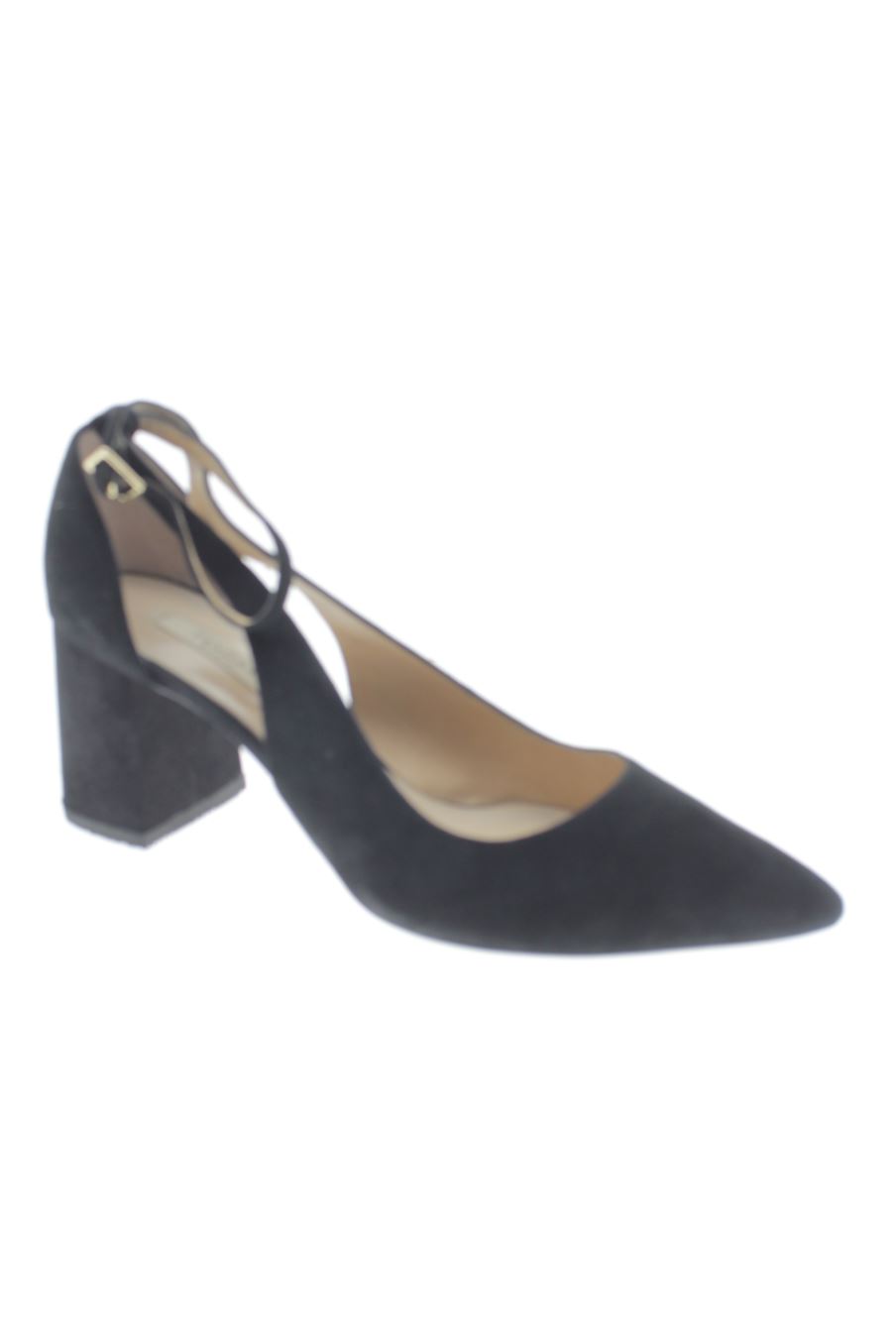 Sandalias tacon de Zendra de la talla 40, de color negro de