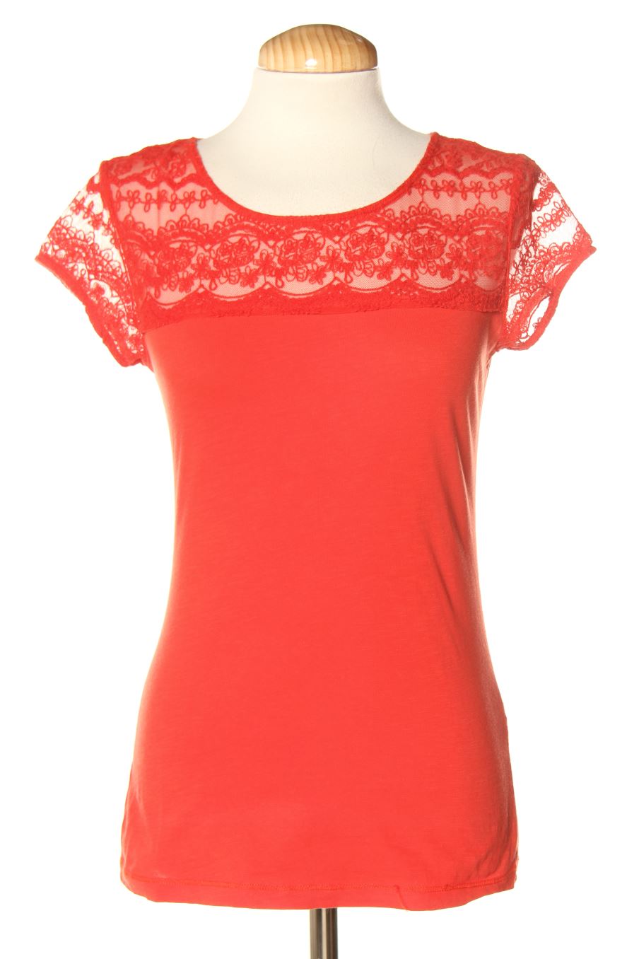 Camiseta de Bershka de la talla M de color rojo