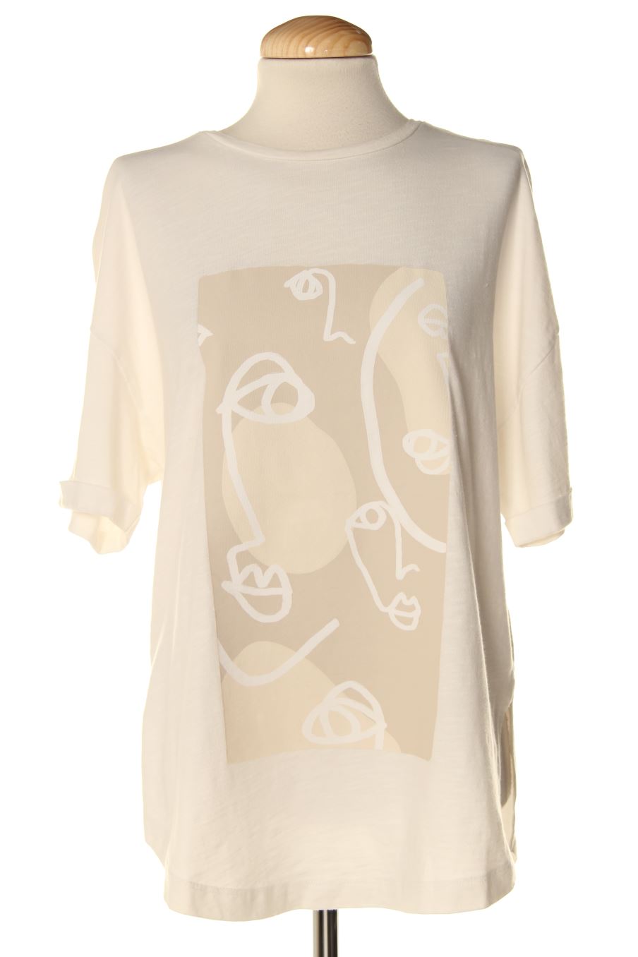 T-shirt Tiffosi de la taille M, de couleur blanc