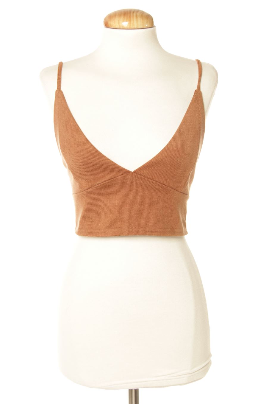 Top de PERCENTIL de la talla XS, de color marrón
