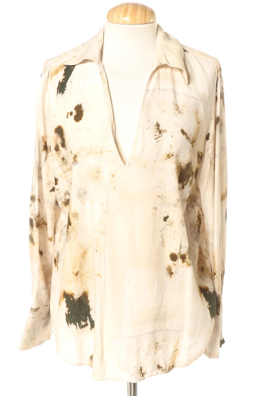 Blusa de manga larga de Zara de la talla M, de color estampado