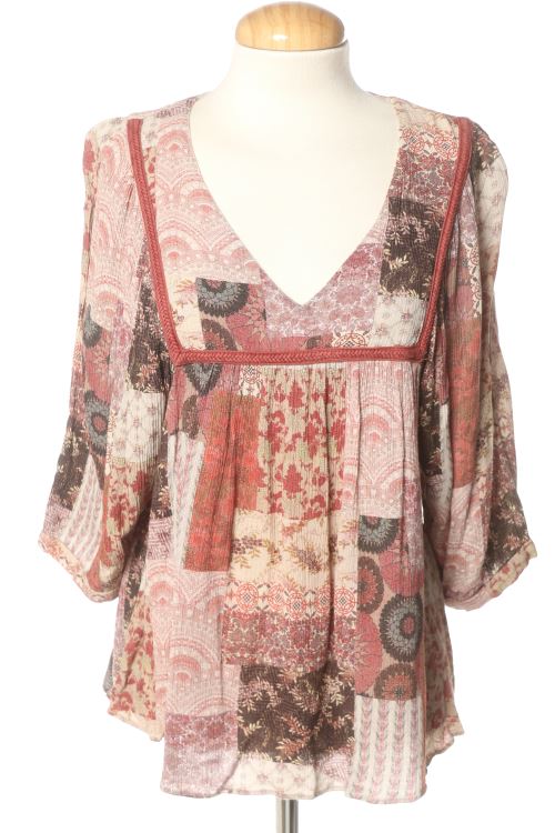 Blusa a maniche lunghe