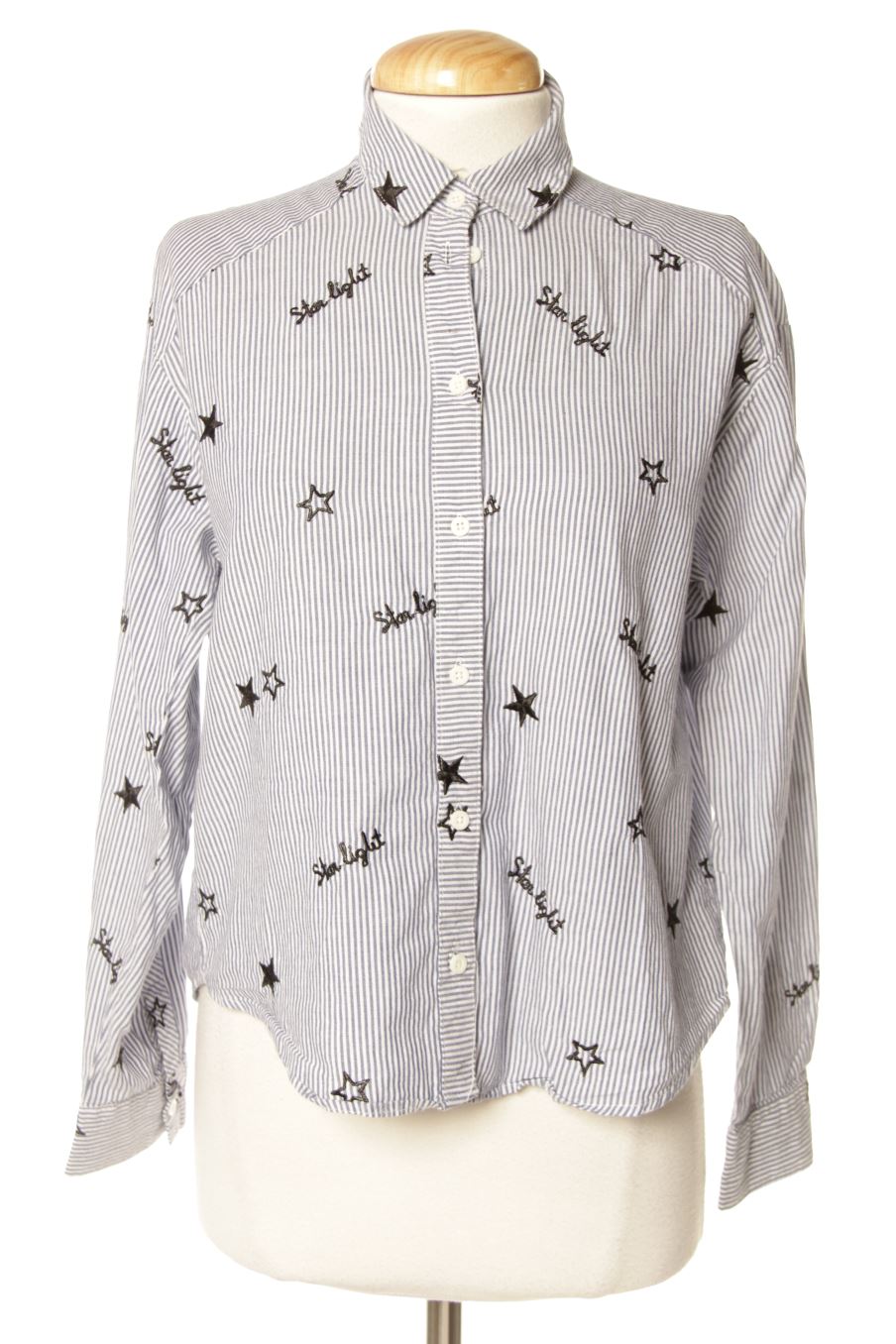 Camisa de Bershka de la talla XS, de color rayas