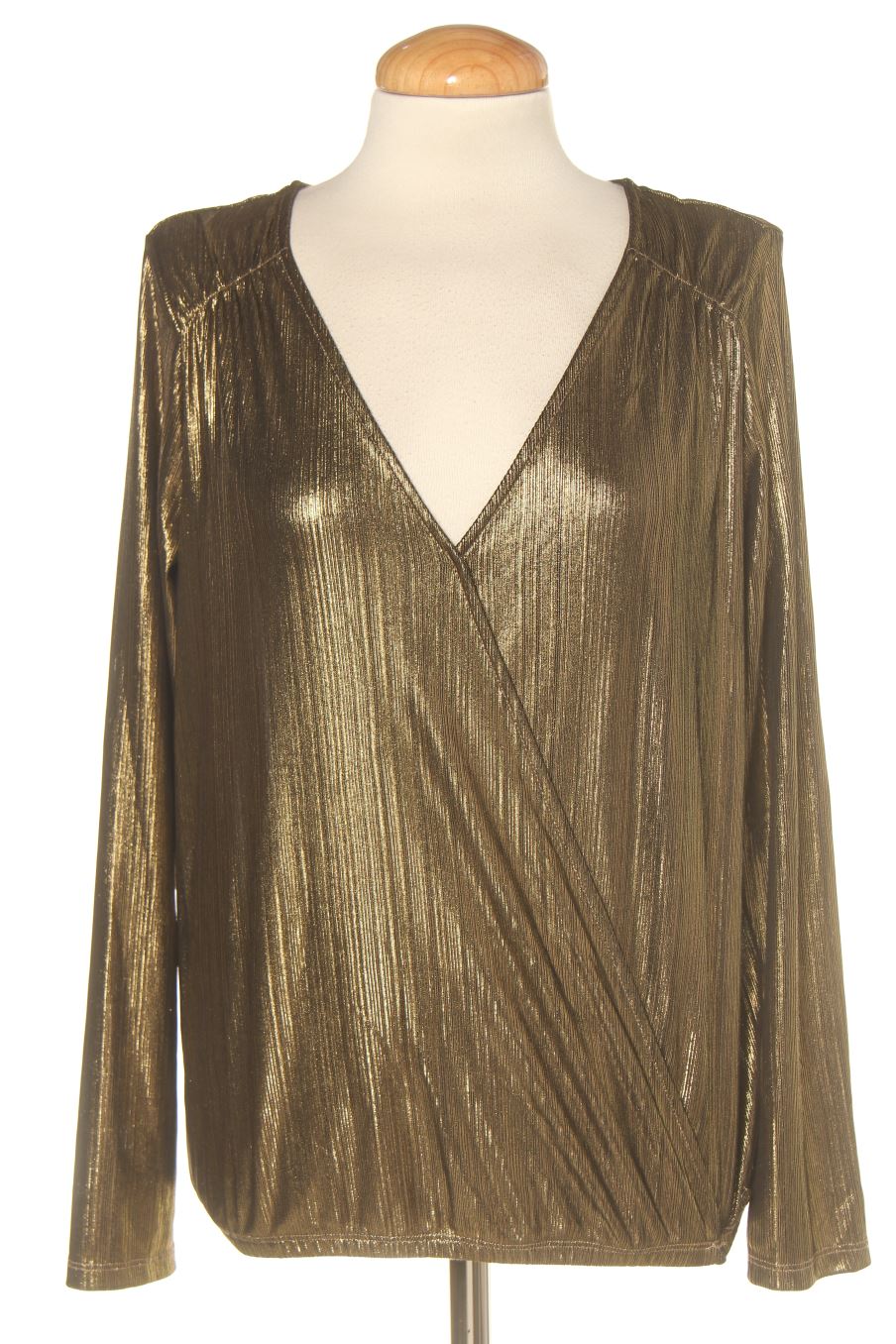 Blusa de manga larga de Bonobo Jean de la talla XS, de color dorado