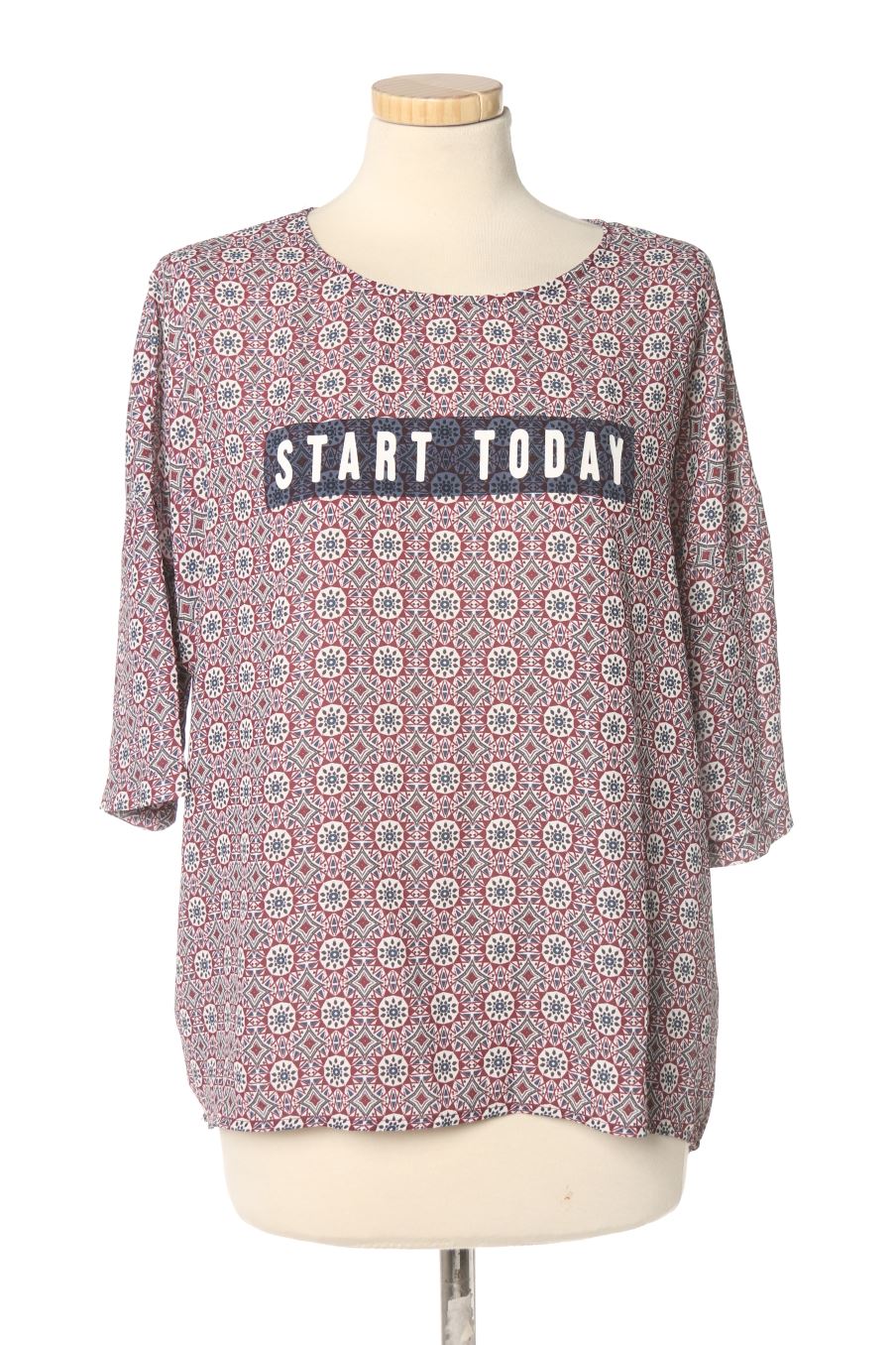 Blouse à manches courtes Stradivarius de la taille S, de couleur imprimés