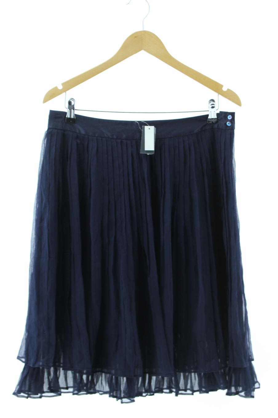 Jupe Yera de la taille 42, de couleur bleu marine de soie
