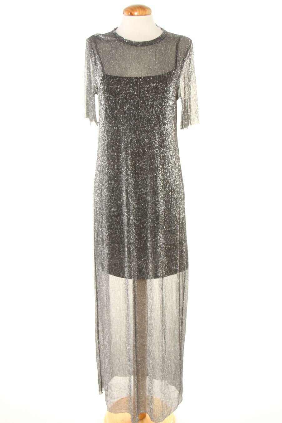 Robe Mango de la taille S, de couleur argenté