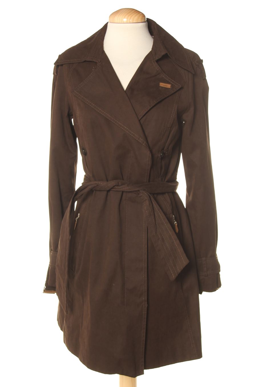 Gabardine Zara de la taille M, de couleur marron