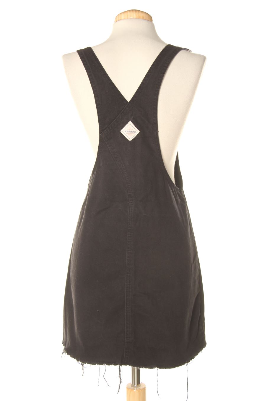 Vestido casual de Pull & Bear de la talla S, de color negro de ropa vaquera