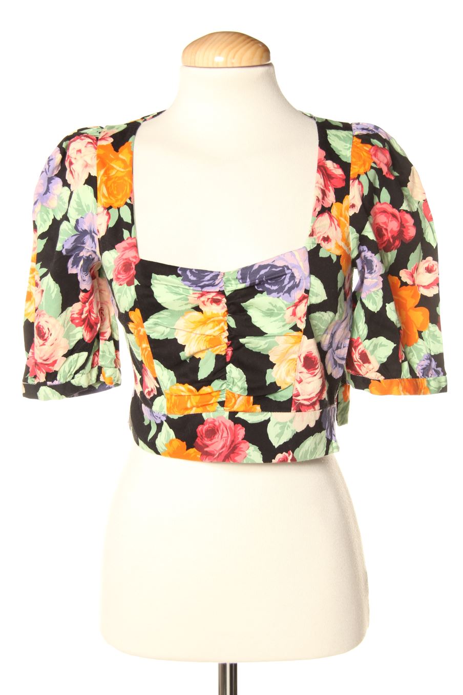 Blusa de manga larga de Zara de la talla XS, de color flores
