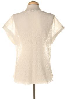 Blouse à manches courtes S Sépia