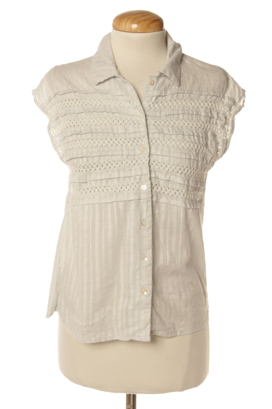 Ärmelloses Hemd von Frnch Größe XS, Farbe Weiss, für
