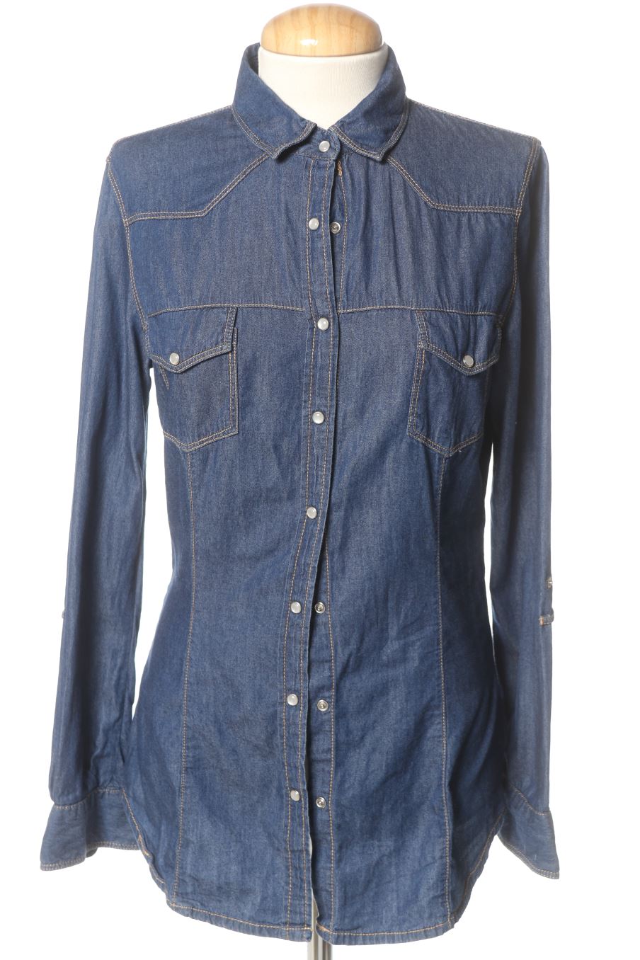 Camicia de Stradivarius de la talla S, de color blu