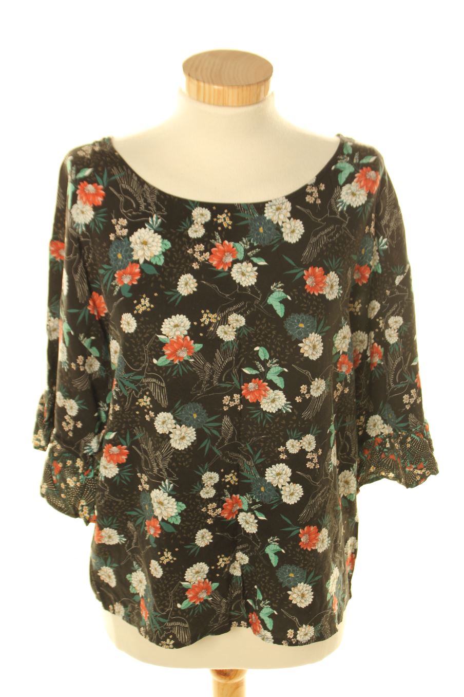 Blouse à manches courtes Cache cache de la taille M, de couleur fleurs