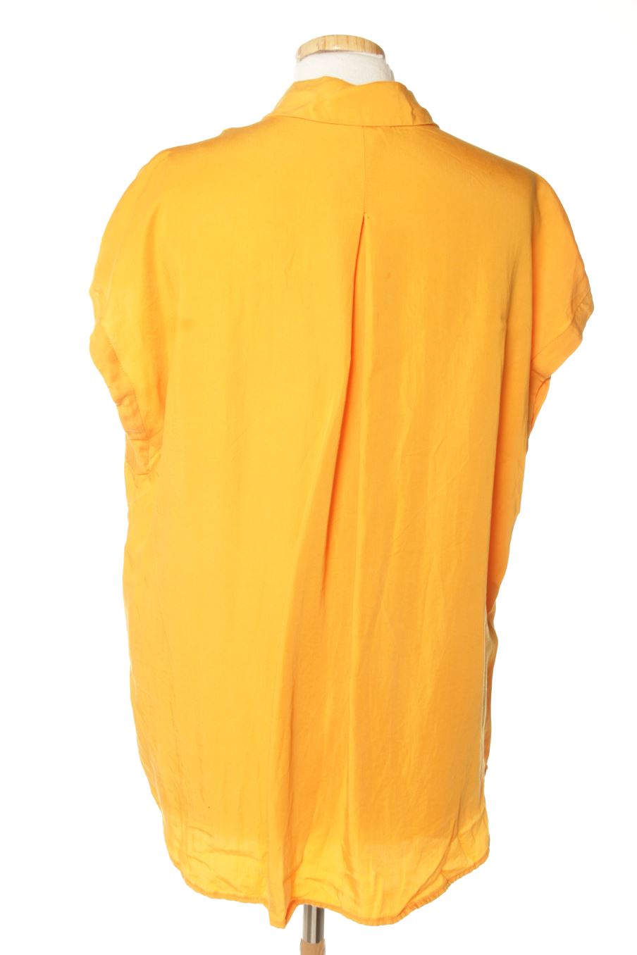 Camisa sin mangas de Mango de la talla L, de color mostaza