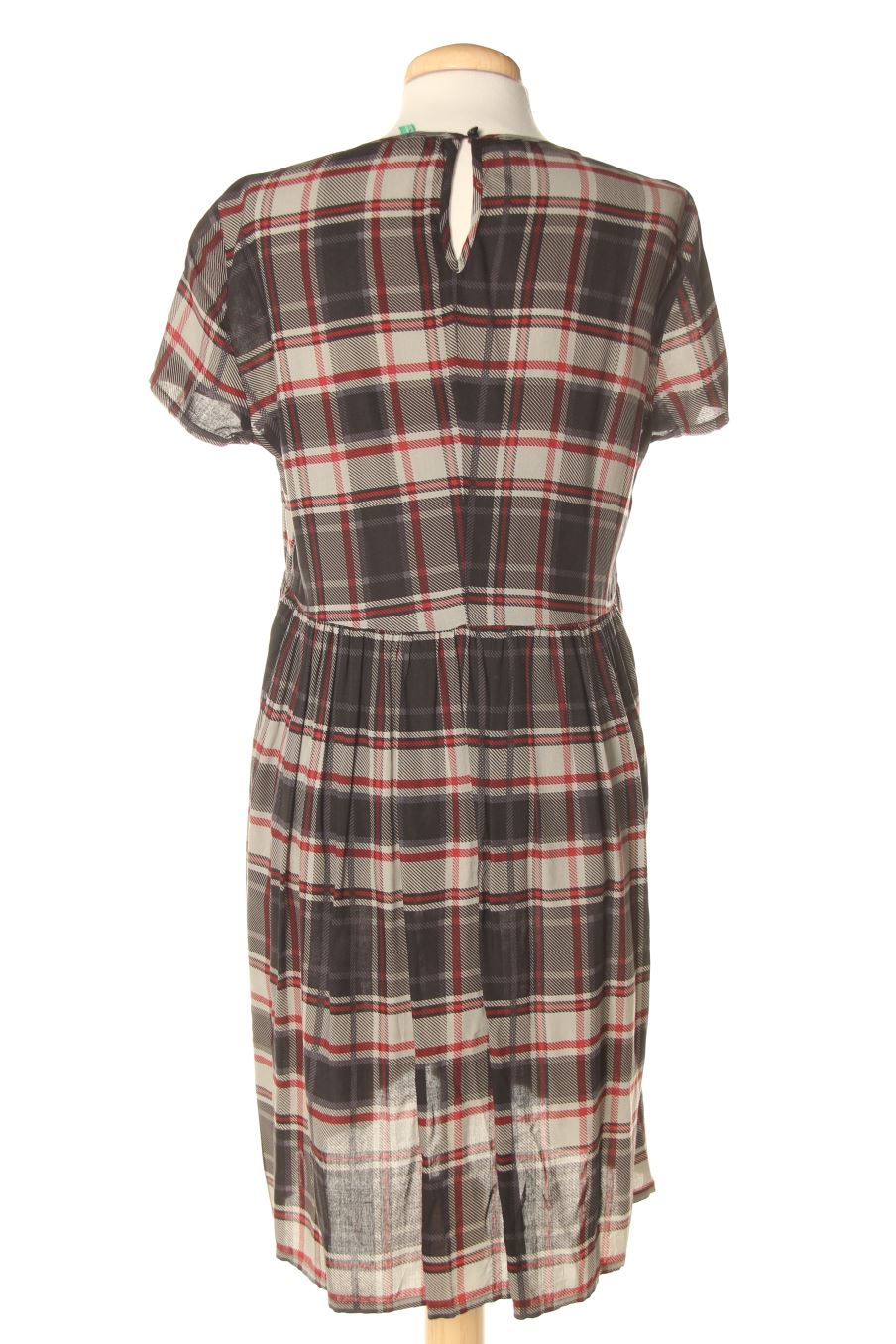 Vestido casual de Benetton de la talla M, de color cuadros