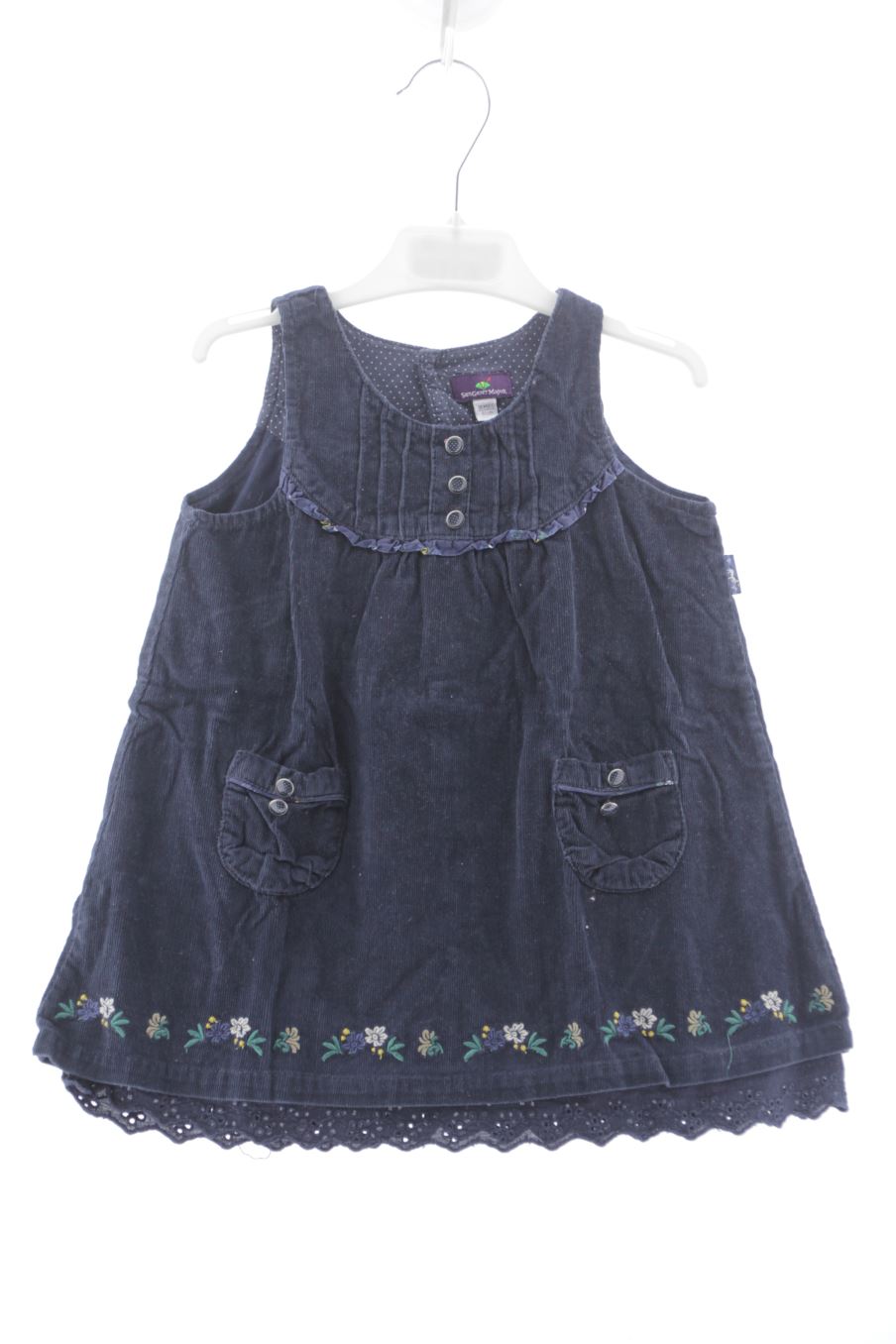 Vestido de Sergent Major de la talla 18 meses de pana de segunda mano