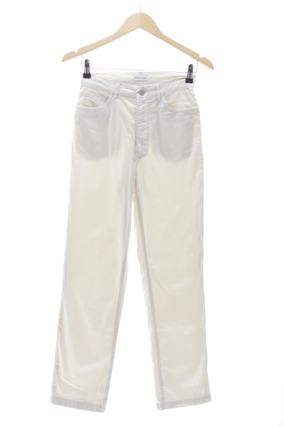 Pantalón de Marco Pecci de la talla 36, de color blanco