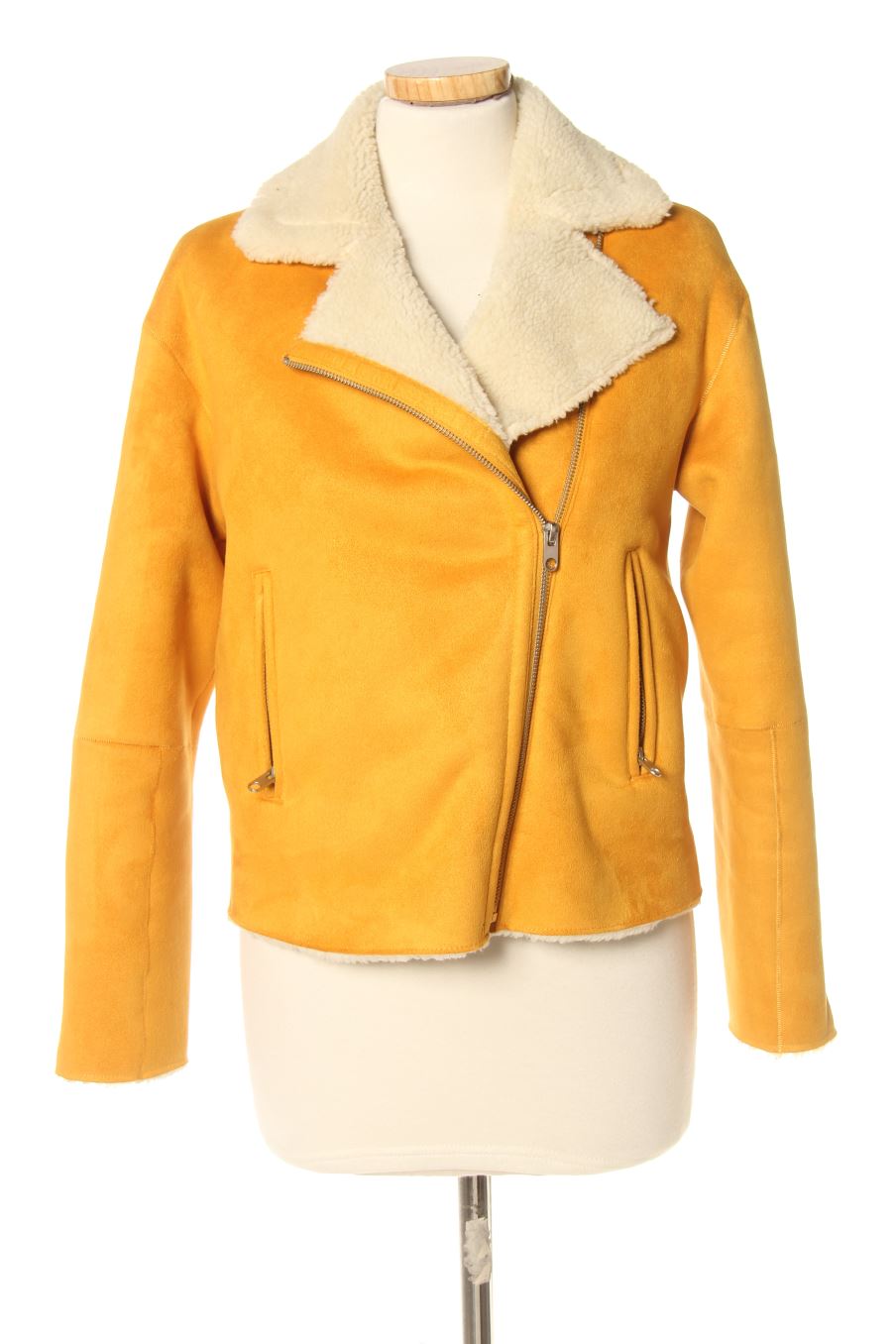 Blouson Zara de la taille XS de couleur moutarde