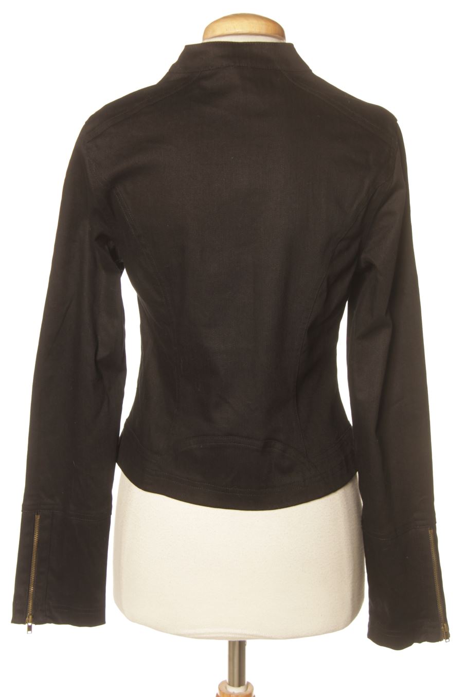 Cazadora de TopStudio (3Suisses) de la talla 38, de color negro de ropa vaquera