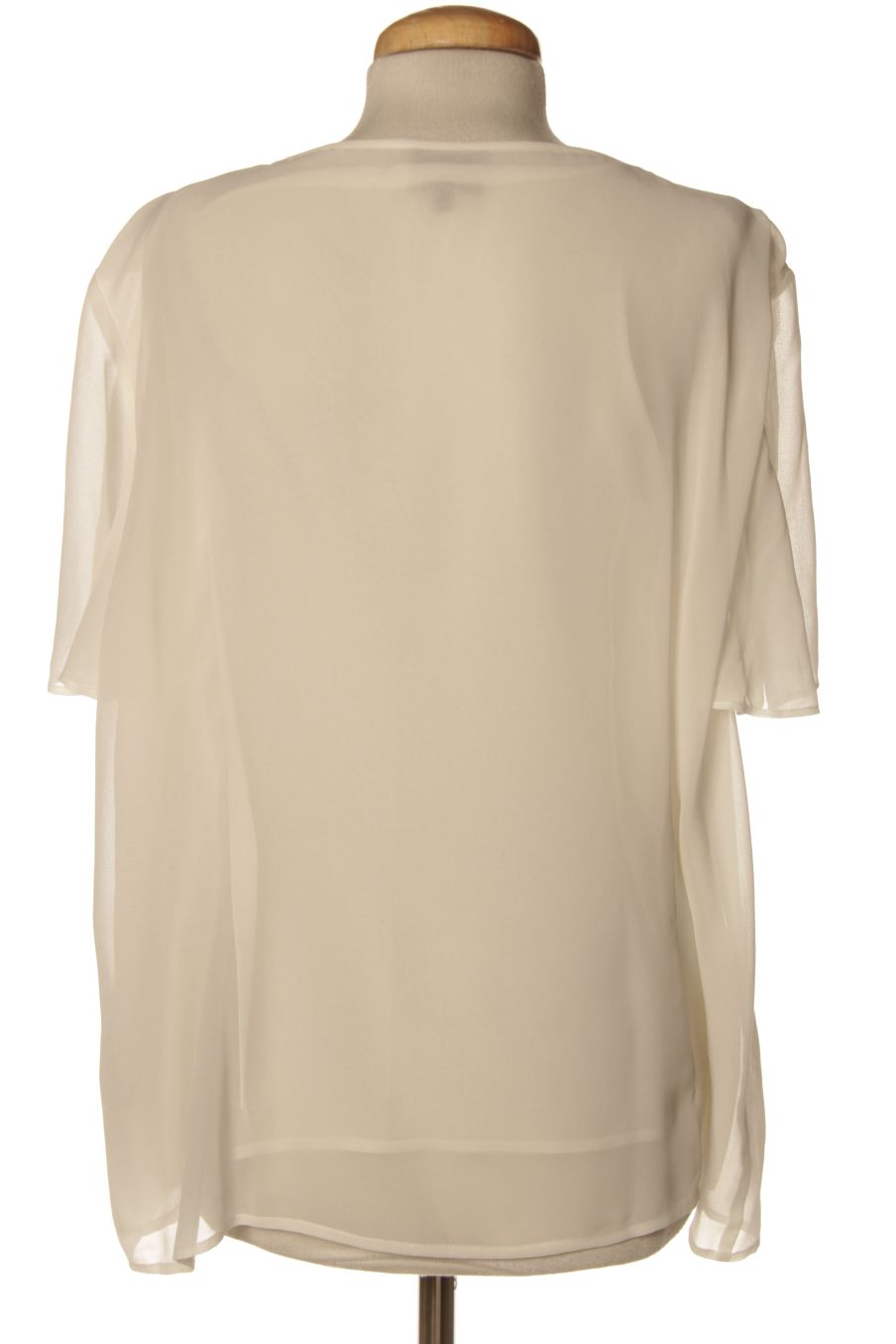 Blusa de manga corta de Couchel de la talla 56, de color blanco