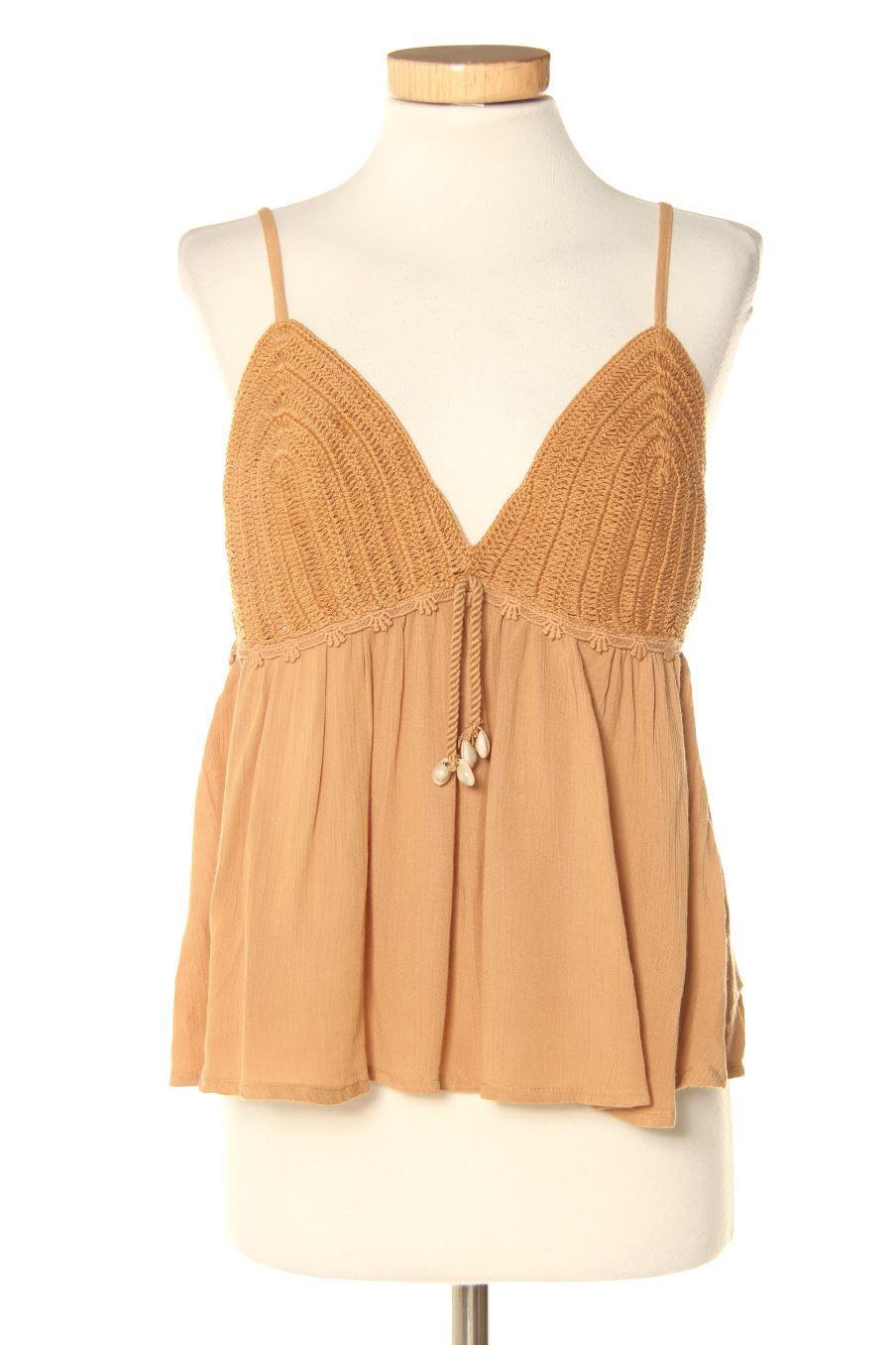 Top Pull & Bear de la taille L, de couleur marron