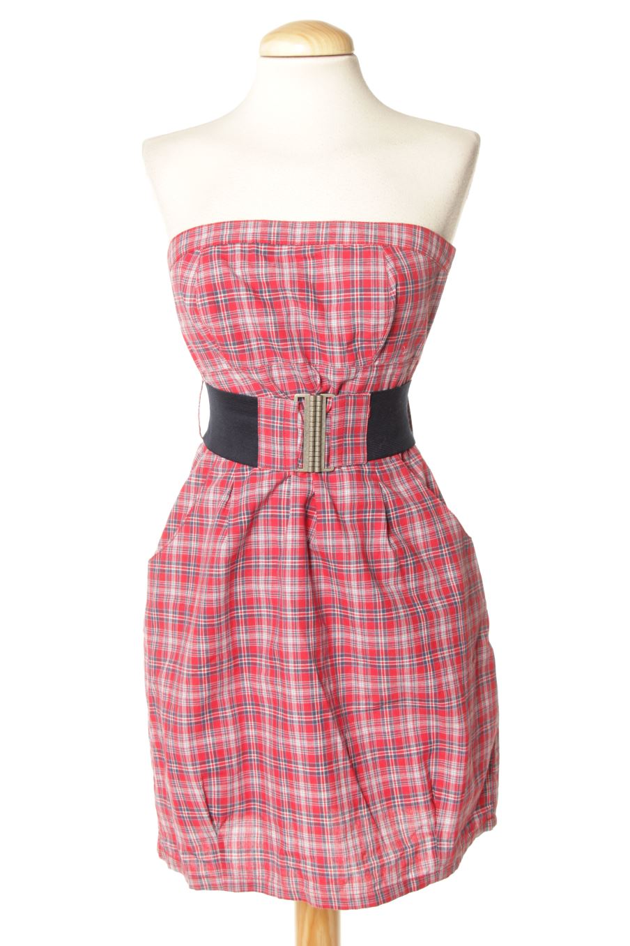 Robe casual Stradivarius de la taille M, de couleur rouge