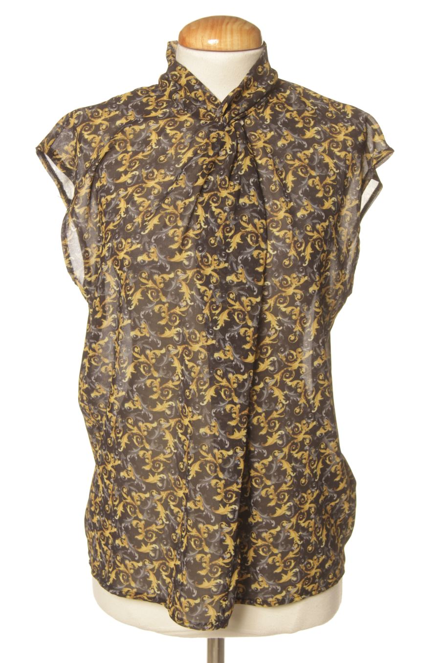Blusa de manga corta de 19V69 Versace 1969 Abbigliamento Sportivo de la talla XS, de color estampado