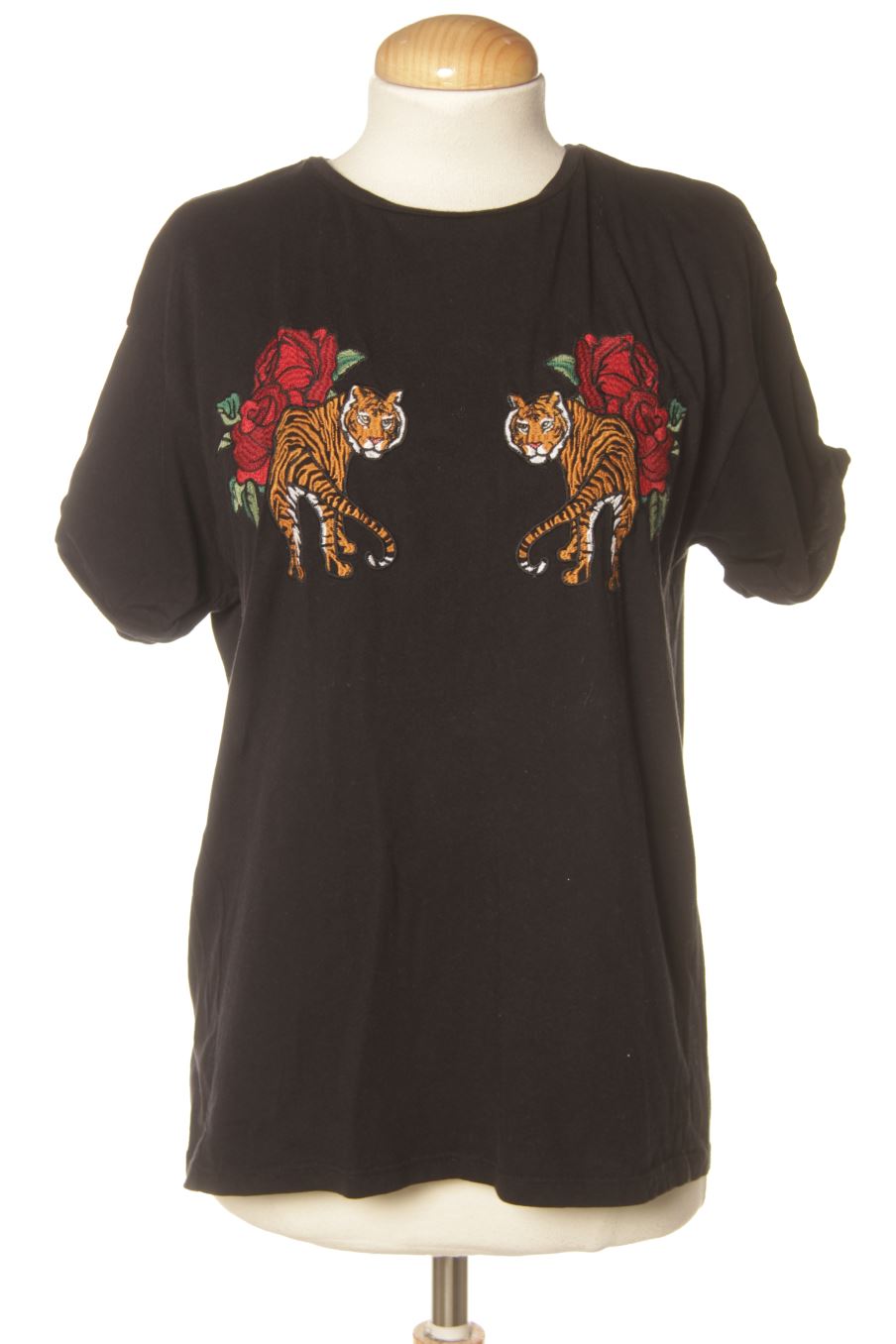 Camiseta de Pull & Bear de la talla S, de color negro