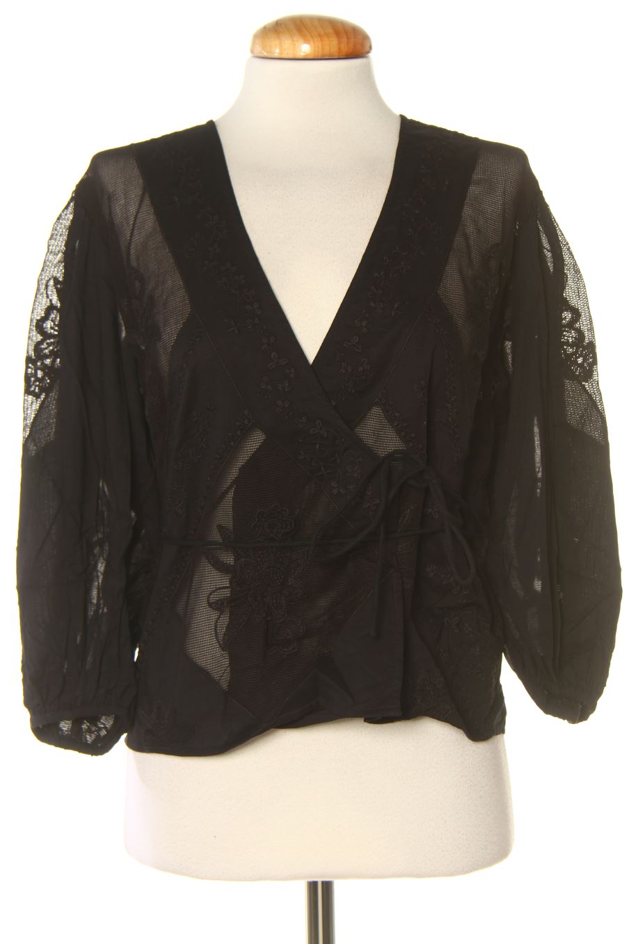 Blusa a maniche lunghe de Desigual de la talla M, de color nero