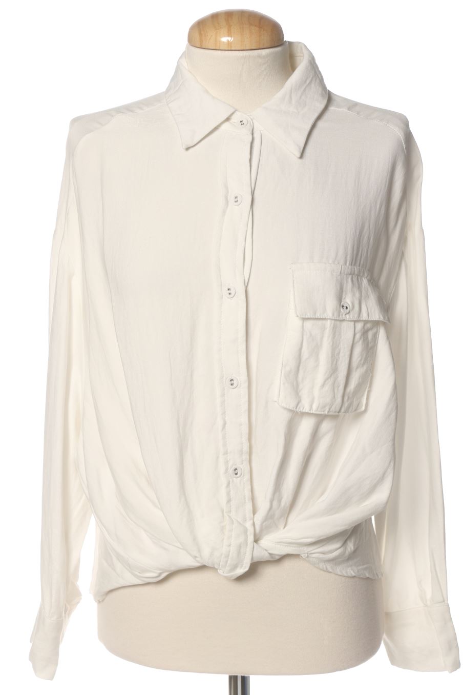 Blouse à manches longues See u soon de la taille S, de couleur blanc