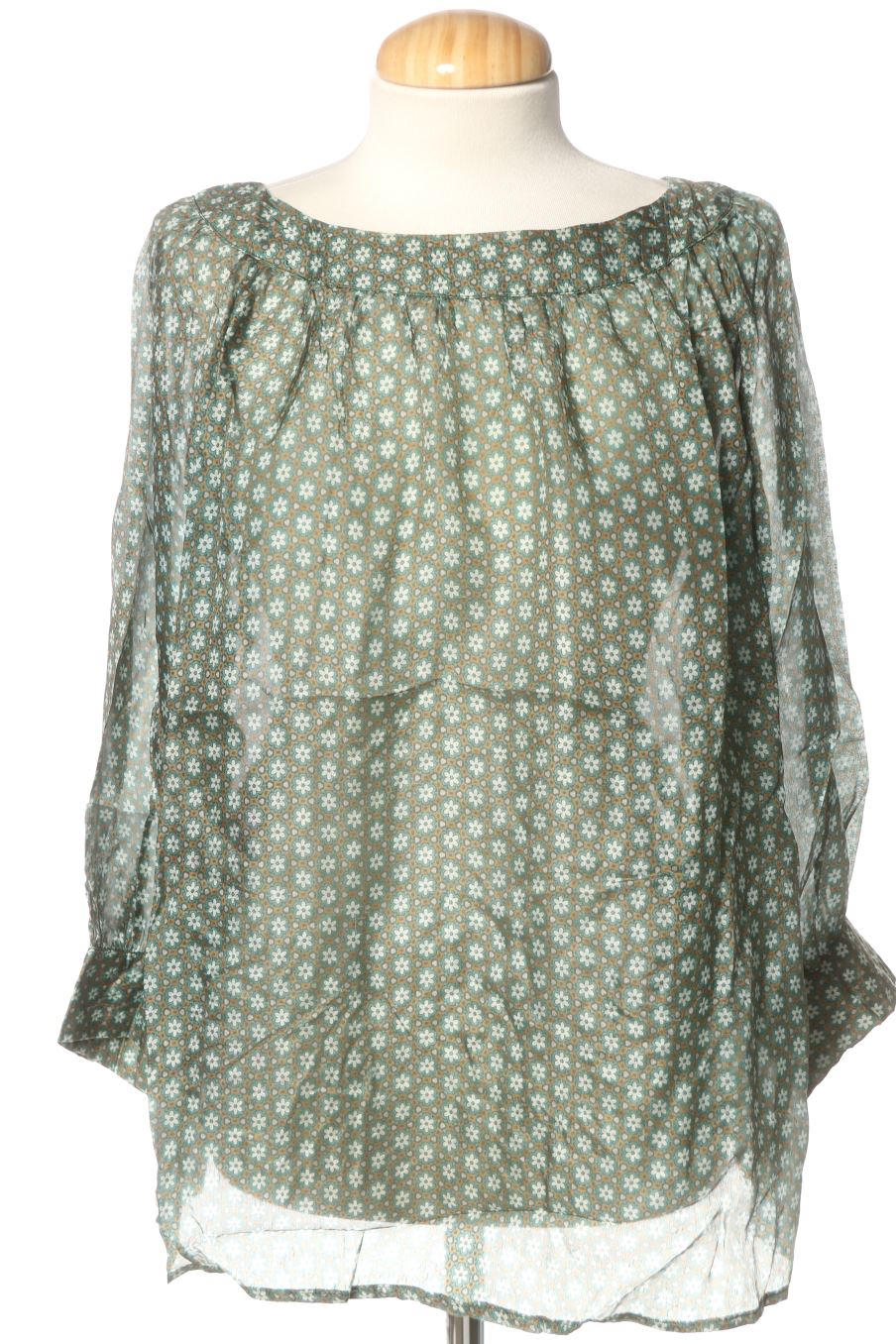 Blusa de manga larga de Trucco de la talla 40, de color estampado de seda