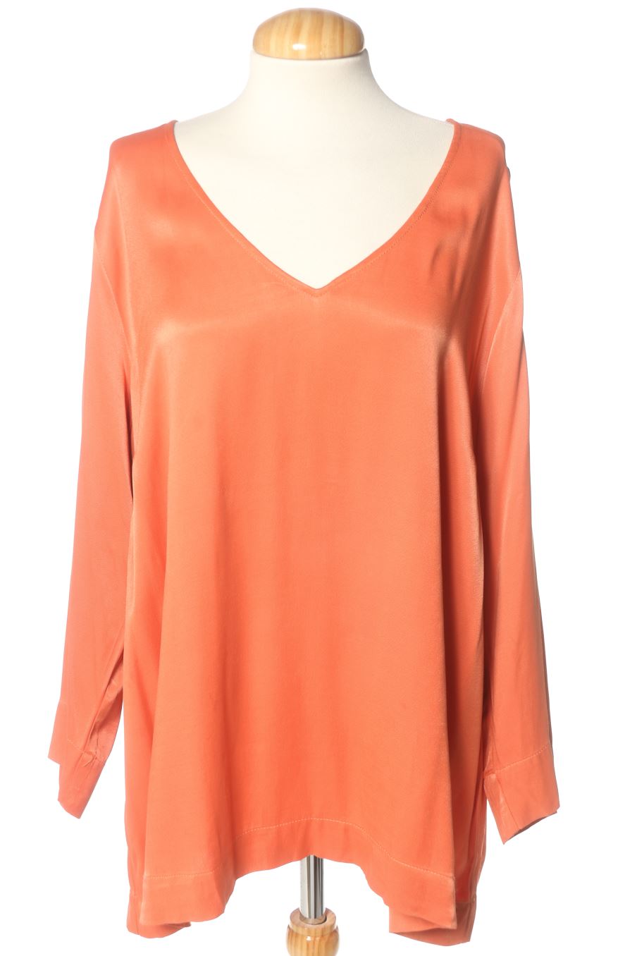 Langärmelige Bluse von Violeta (by Mango ) Größe XXL, Farbe Orange, für