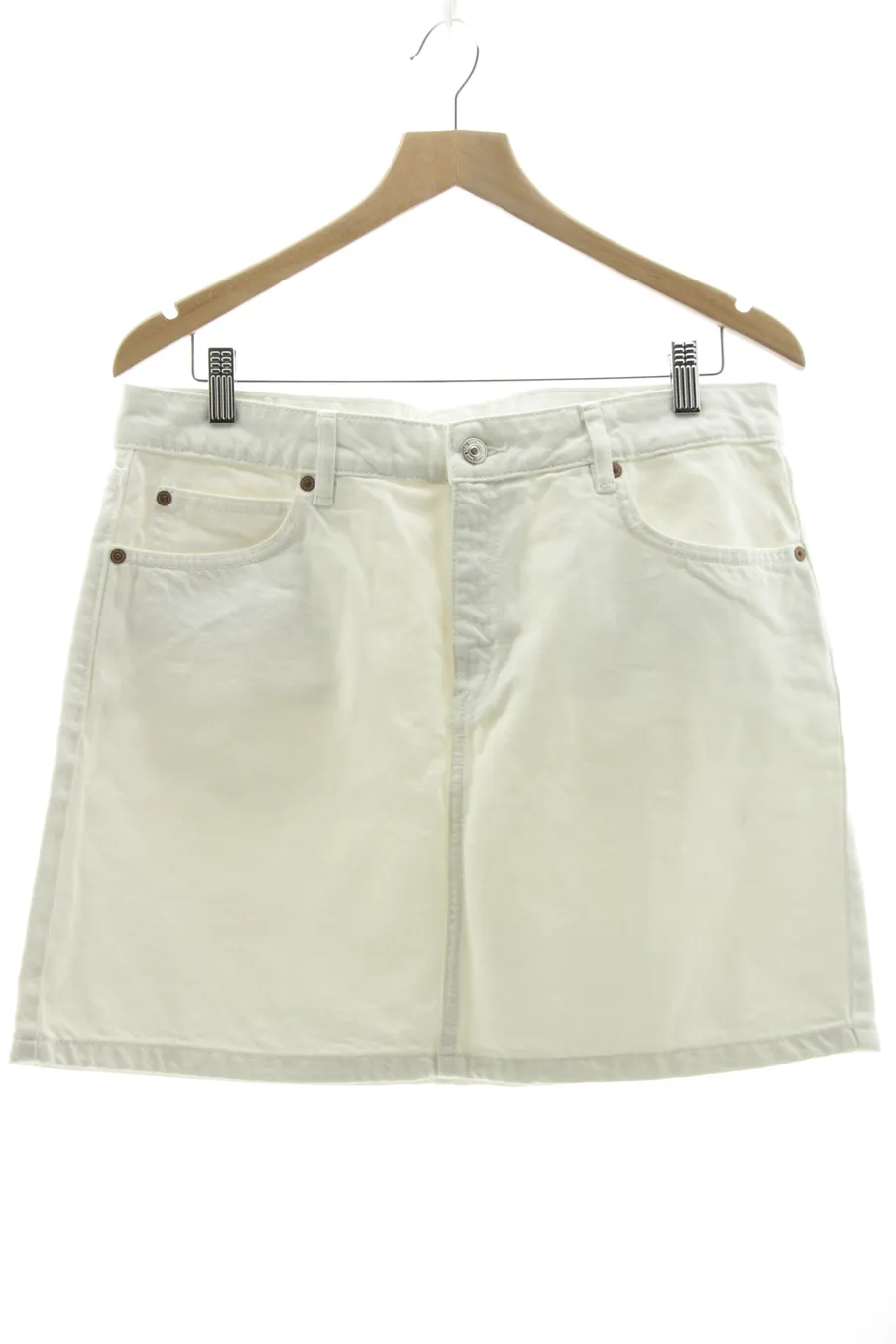 Falda de Mango de la talla XL, de color blanco