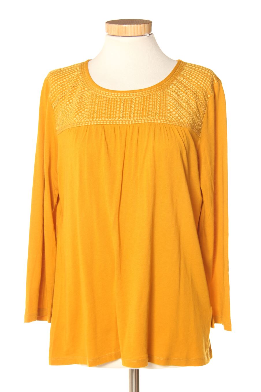 T-shirt à manches longues Caroll de la taille 40, de couleur moutarde