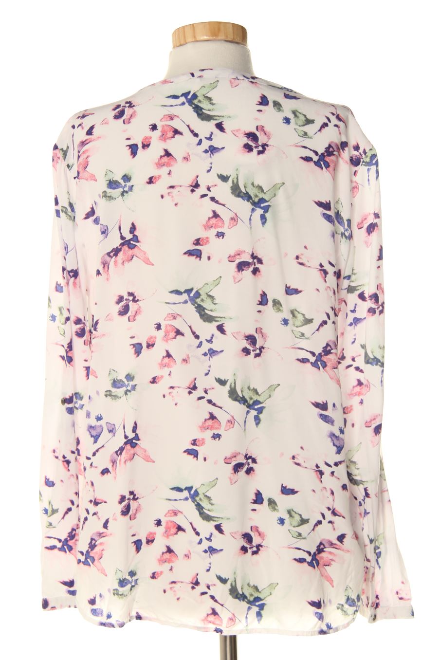 Langärmelige Bluse von Tchibo Größe 38, Farbe Geblümt, für