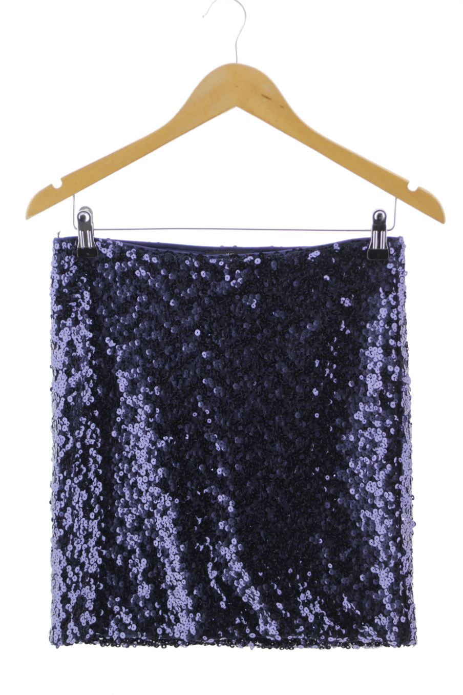 Jupe H&M de la taille S, de couleur bleu marine