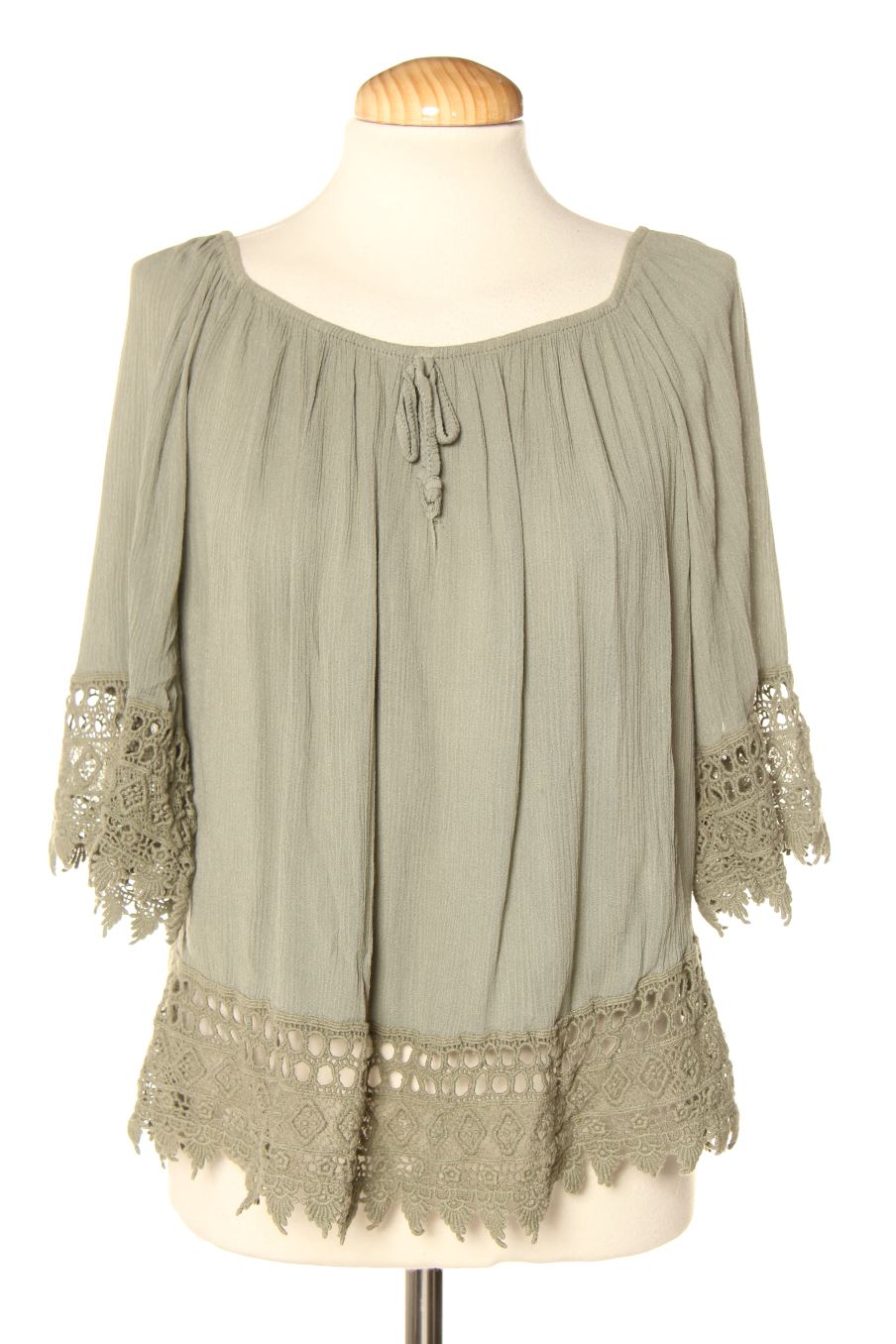 Blouse à manches courtes Brighty & CO de la taille S, de couleur vert