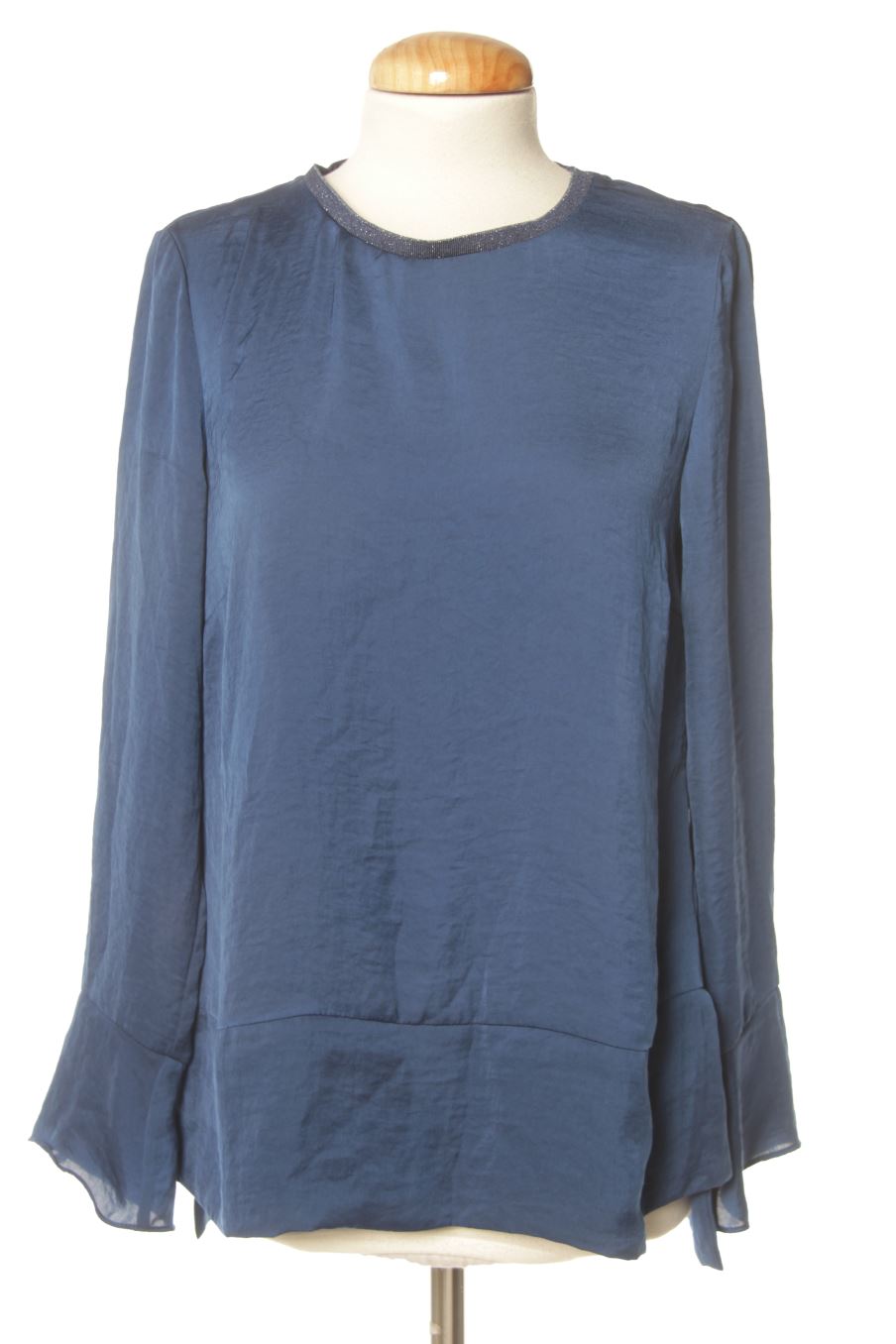 Blusa de manga larga de Cortefiel de la talla S, de color azul