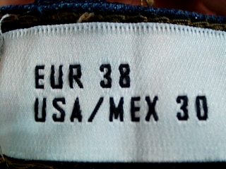 Vaquero de Zara de la talla 38
