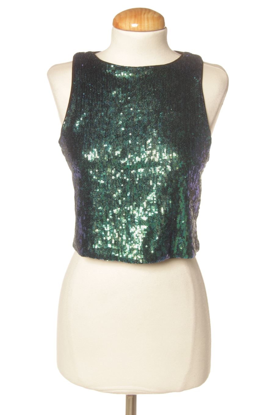 Top H&M de la taille M, de couleur vert